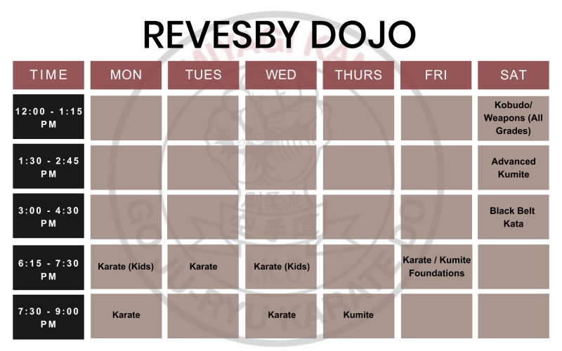 Revesby Dojo NEW